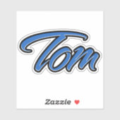 Tom Name blue Aufkleber Sticker Stickerset シール (シート)