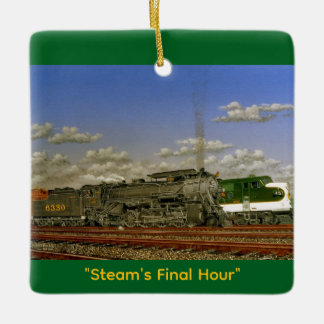 Tom Rock作 "Steam's Final Hour" セラミックオーナメント