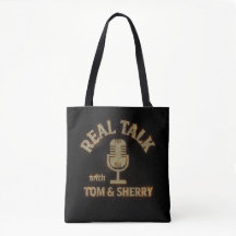 Tom & SherryのReal Talkポッドキャストトートバッグ