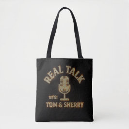 Tom & SherryのReal Talkポッドキャストトートバッグ トートバッグ