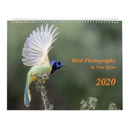Tom Spineによる鳥の写真, 2020年カレンダー カレンダー (カバー)