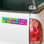 Tom Steyer カリフォルニア州知事候補 バンパーステッカー (トラック上)