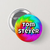 Tom Steyer (文字を変更可能) 缶バッジ (正面&裏面)