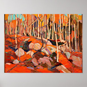 Tom Thomson – ザ樺の木グローブ,秋 ポスター