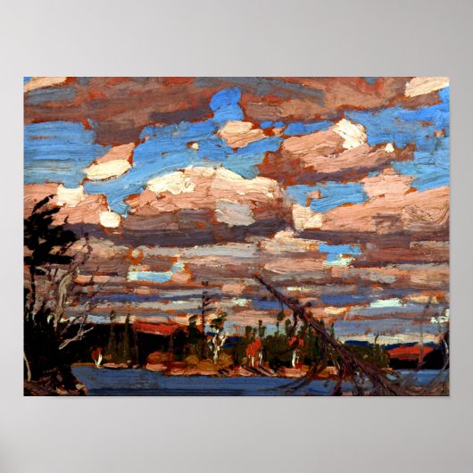 Tom Thomson – ラグド湖,アー素晴らしト ポスター (正面)