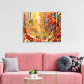 Tom Thomson – 秋のガーランド キャンバスプリント (インサイチュ (リビング))