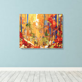 Tom Thomson – 秋のガーランド キャンバスプリント (インサイチュ (ウッドフロア))