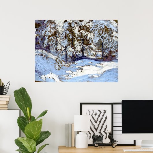 Tom Thomson – 秋の初雪 ポスター (ホームオフィス)