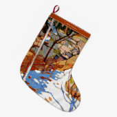 Tom Thomson – 雪と岩+ ラージクリスマスストッキング (正面 (吊り時))