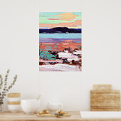 Tom Thomson – 雪のある風景 ポスター (キッチン)