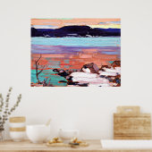 Tom Thomson – 雪のある風景 ポスター (キッチン)