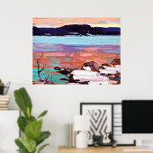 Tom Thomson – 雪のある風景 ポスター (ホームオフィス)