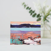 Tom Thomson – 雪のある風景 ポストカード (スタンド正面)