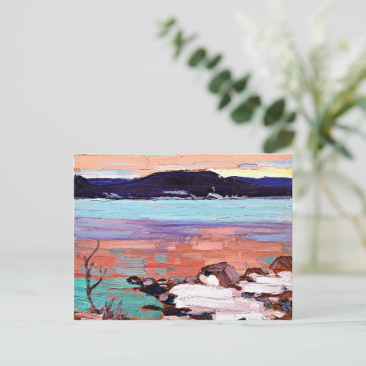 Tom Thomson – 雪のある風景 ポストカード (スタンド正面)