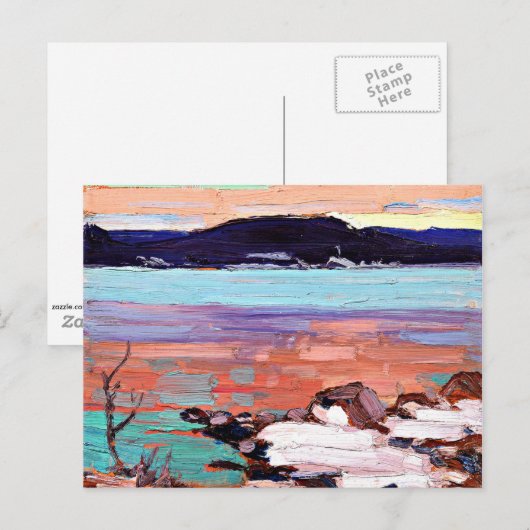 Tom Thomson – 雪のある風景 ポストカード (正面/裏面)