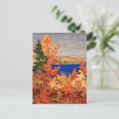 Tom Thomson Painting Autumn Foliage Ontario Land P ポストカード (スタンド正面)