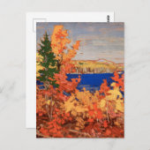 Tom Thomson Painting Autumn Foliage Ontario Land P ポストカード (正面/裏面)