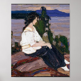 Tom Thomson Painting Lovely Canadian Lady Figure ポスター