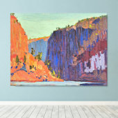 Tom Thomson - Petawawa Gorges キャンバスプリント (インサイチュ (ウッドフロア))