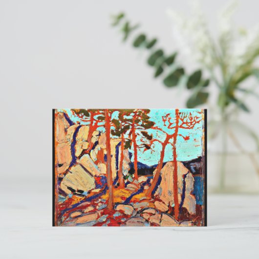 Tom Thomson - Pine Creft Rocks ポストカード (スタンド正面)