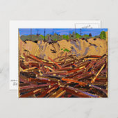 Tom Thomson - Sandbank with Logs ポストカード (正面/裏面)