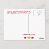 TOM & TIM "Get well"ポストカード ポストカード (裏面)