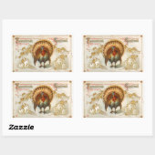 Tom Turkey Thanksgiving挨拶ヴィンテージシール 長方形シール (シート)