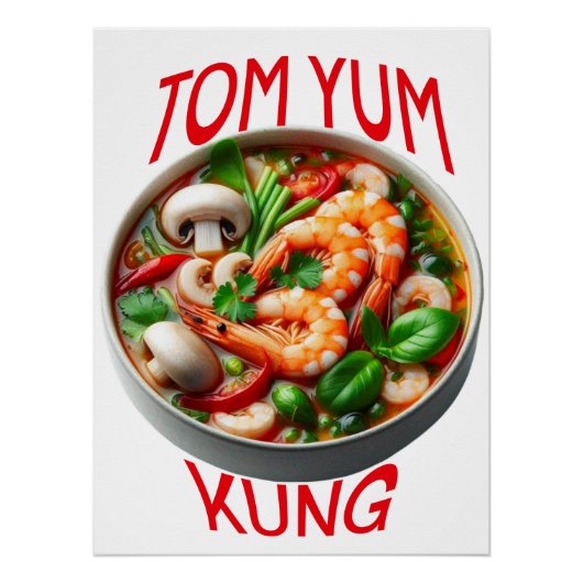 Tom yum kungタイ料理 ポスター (正面)