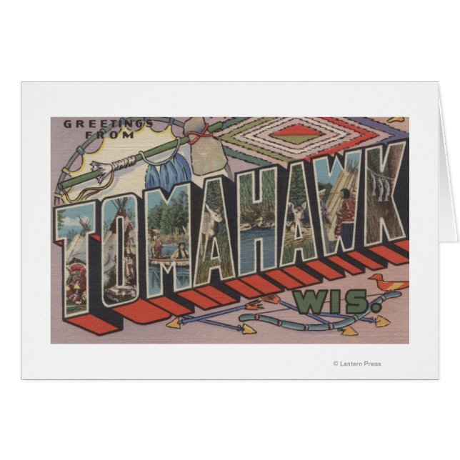 Tomahawk, Wisconsin – 大きな文字のシーン (正面横)