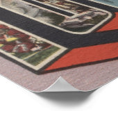 Tomahawk, Wisconsin – 大きな文字のシーン ポスター (角)