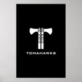 Tomahawksロゴポスター ポスター (正面)