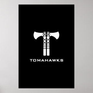 Tomahawksロゴポスター ポスター