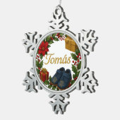 Tomás Baby’s First Christmas Snowflake Ornament スノーフレークピューターオーナメント (右)