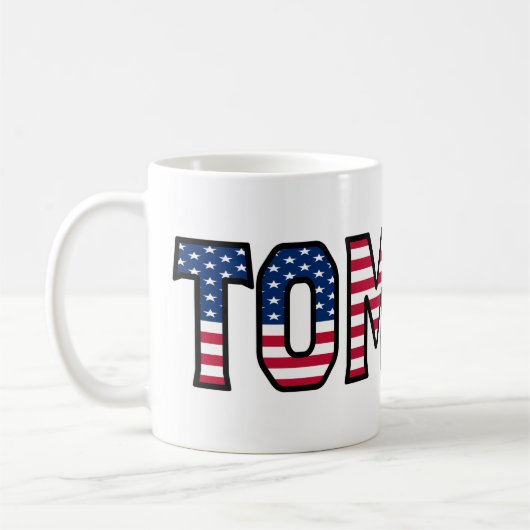 Tomasz Name Vorname USA styled Tasse Kaffeetasse コーヒーマグカップ (左)