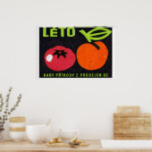 Tomato and Peach - Matchbox Print - Czech Wall Art ポスター (キッチン)