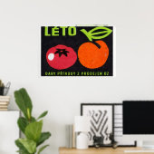 Tomato and Peach - Matchbox Print - Czech Wall Art ポスター (ホームオフィス)