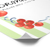 Tomato Baby shower Drinks ポスター (角)