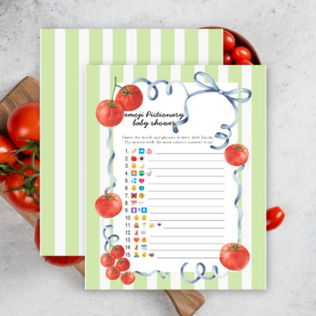 Tomato baby shower - emoji pictionary game (クリエイターアップロード済み)