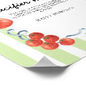 Tomato Baby shower Pacifier hunt ポスター (角)