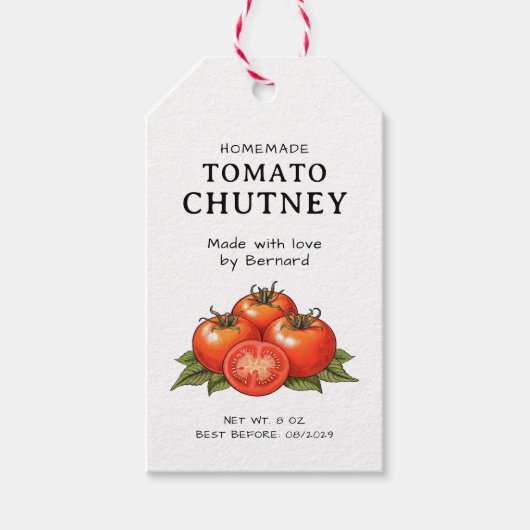 Tomato chutney label ギフトタグ (正面)