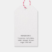 Tomato chutney label ギフトタグ (裏面)