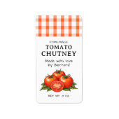 Tomato Chutney labels ラベル (正面)