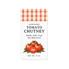 Tomato Chutney labels ラベル