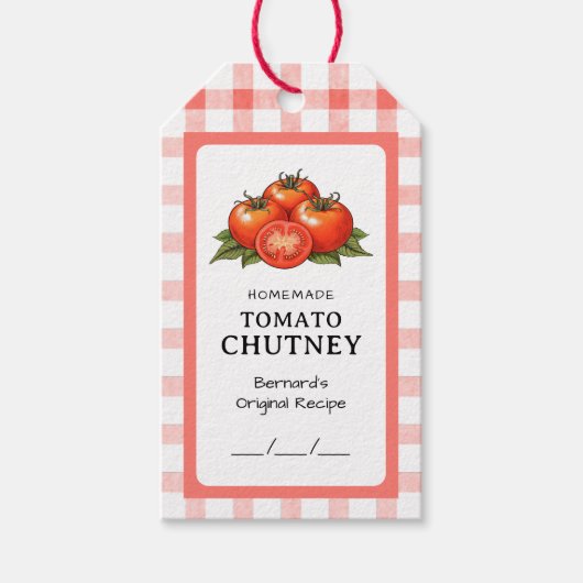 Tomato Chutney Preserve ギフトタグ (正面)