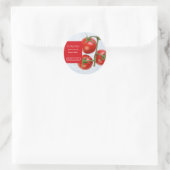 Tomato Facial Mask Label ラウンドシール (バッグ)