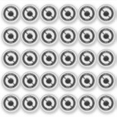 Tomato Free Wedding Place Card Mini Food Allergy シール (正面)