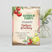 Tomato Garden Party Invitation 招待状 (スタンド正面)
