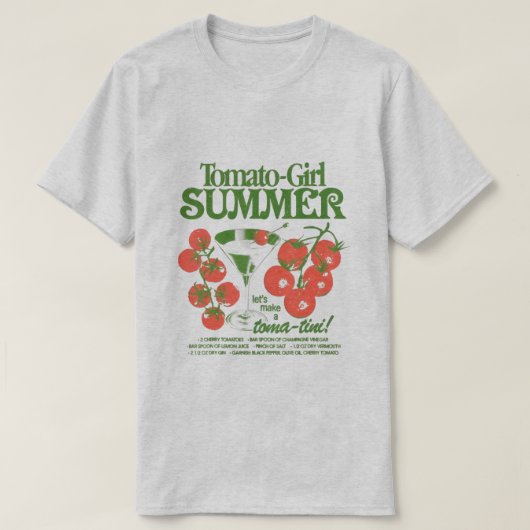 Tomato-Girl Summer – Toma-tini Tee Tシャツ (デザイン正面)
