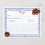Tomato Italian bridal shower recipe card (正面)