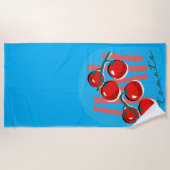 Tomato Italy Style ビーチタオル (正面)